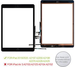 Ã‰cran tactile de remplacement pour iPad, pour modÃ¨les 7, 7, 8, 8, 2020, A2270, A2428, A2429, 10.2 small picture n° 6