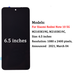 Ensemble écran tactile LCD, 6.5 original, pour Xiaomi Redmi Note 10 5G, M2103K19G, pour Xiaomi POCO M3 Pro 5G small picture n° 2
