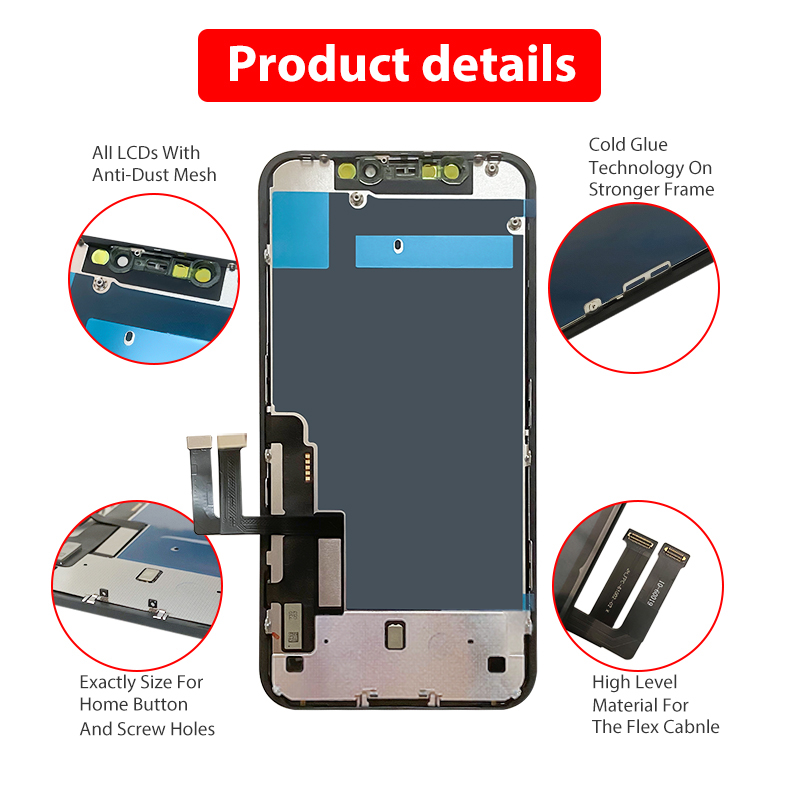 Ã‰cran OLED d'origine pour iPhone, remplacement de l'Ã©cran tactile LCD, assemblage de HÃ©bergements eur, rÃ©paration de tÃ©lÃ©phone portable, iPhone X Poly 11 12 13 Pro Max n° 2