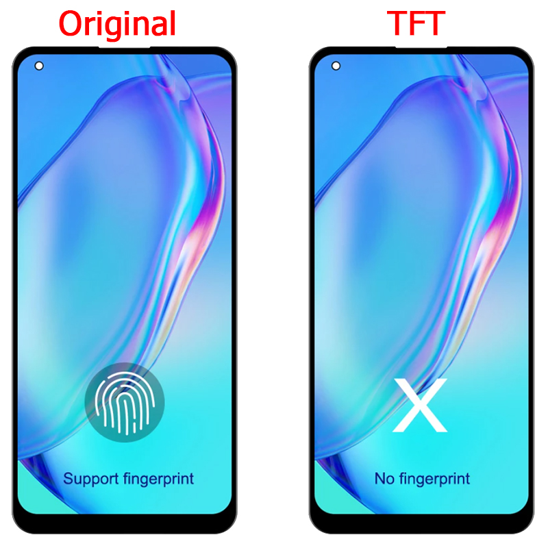 Ã‰cran tactile LCD avec cadre pour OPPO A74, piÃ¨ces d'origine, 6.43 pouces, 4G, CPH2219 n° 3