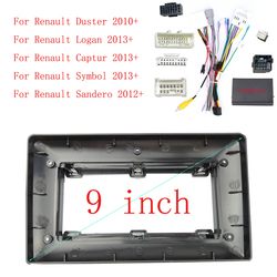 Kit d'adaptateur de cadre de tableau de bord pour Renault Duster Logan Captur Sandero, 2Din, grand Ã©cran 9 , DVD, panneau d'installation, audio de voiture small picture n° 5