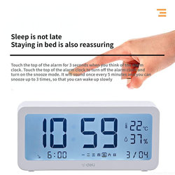 Youpin Deli â€“ Ã©cran LCD e-link, horloge numÃ©rique intelligente, humidimÃ¨tre, thermomÃ¨tres de haute prÃ©cision, capteurs de tempÃ©rature et d'humiditÃ© small picture n° 5