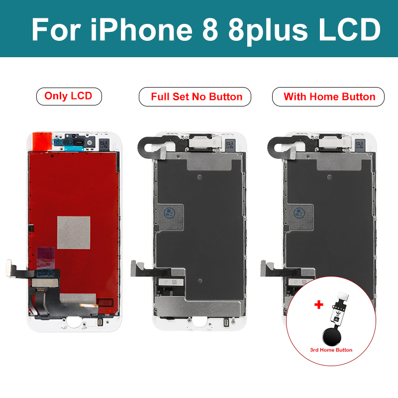 Ã‰cran LCD pour iPhone 8 8 Plus Ã‰cran avec bouton d'accueil Remplacement de l'Ã©cran tactile pour iPhone 8G 8 Plus Assemblage complet 100% testÃ© AAA +++ n° 3