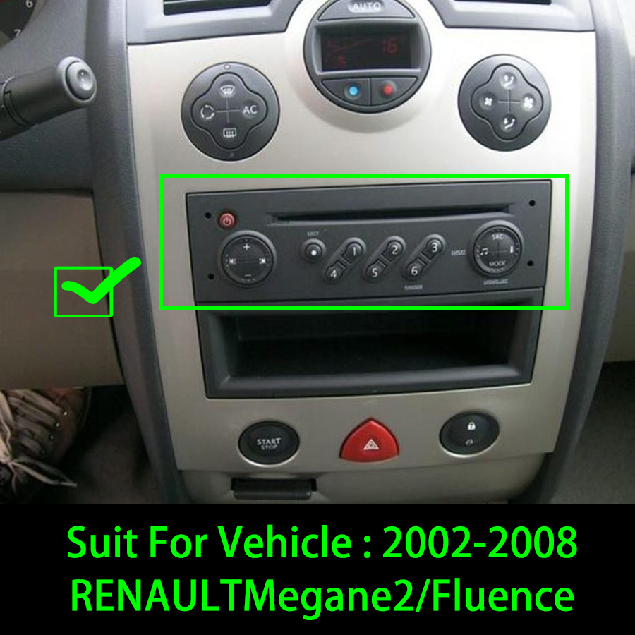 Panneau de commande de style OEM pour Ã©cran Android, Renault Megane 2 2002-2008, Renault Fluence, lecteur vidÃ©o de voiture Plug to Play n° 3