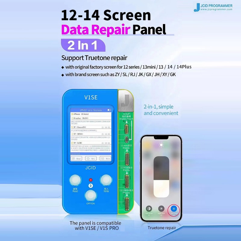 JCID JC V1SE True Tone Board pour iPhone, 12, 13, 14, PRO MAX, MINI, copie d'Ã©cran d'origine, rÃ©cupÃ©ration d'affichage, document d'origine, lecture et Ã©criture n° 5