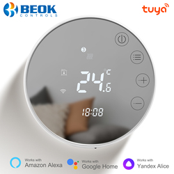 Beok â€“ Thermostat Wifi intelligent Tuya, chaudiÃ¨re Ã  gaz, chauffage au sol, thermorÃ©gulÃ©, Ã©cran tactile LCD, tÃ©lÃ©commande, pour Alice, Alexa