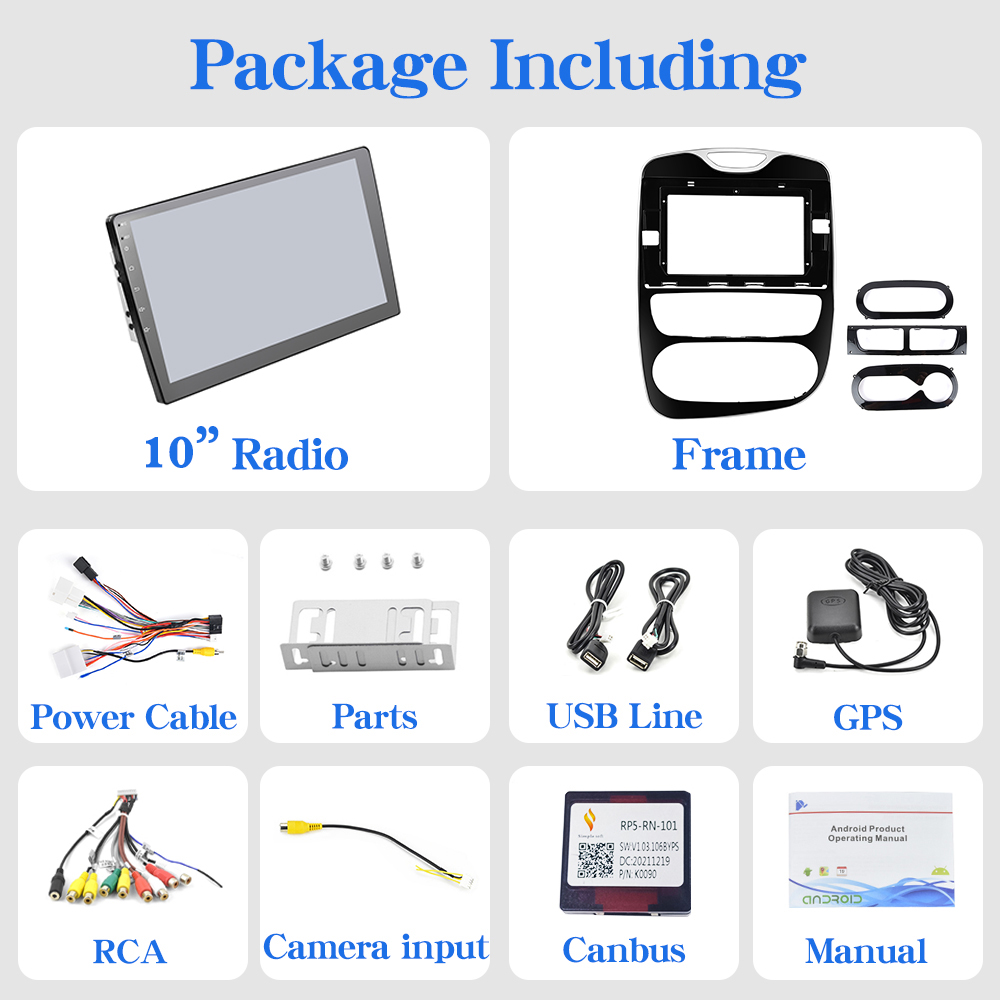 PodoNuremberg-Autoradio Android pour Renault Clio 4, 8 Go + 128 Go, CaPlay, Lecteur de Limitation 4G, UnitÃ© Principale 2Din, RÃ©cepteur StÃ©rÃ©o HiFi, 2012-2016 n° 6