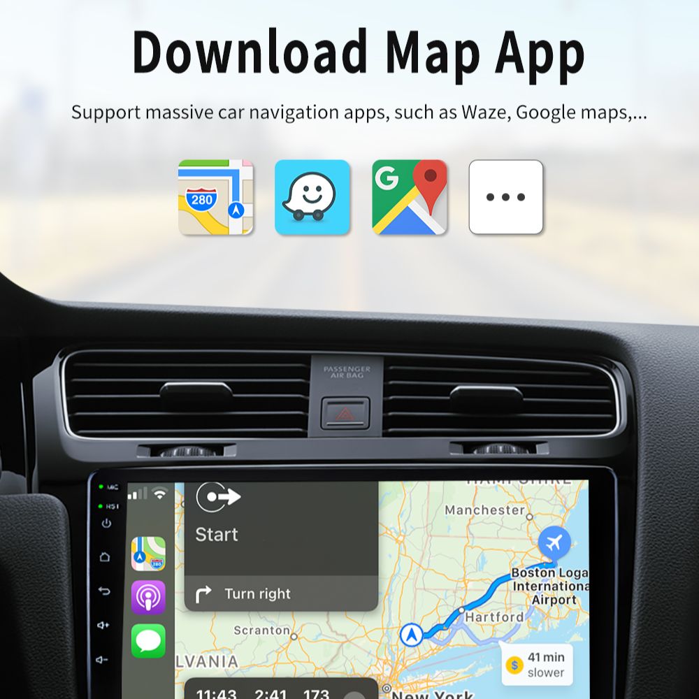 Binize-Dongle CarPlay Android sans fil et filaire, adaptateur USB pour Ã©cran de voiture Android modifiÃ©, Mirrorexhaus n° 4