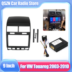 Kit de montage de tableau de bord Audio stéréo, pour VW Volkswagen Touareg 2003 – 2010, adaptateur de cadre de garniture, 2 Din