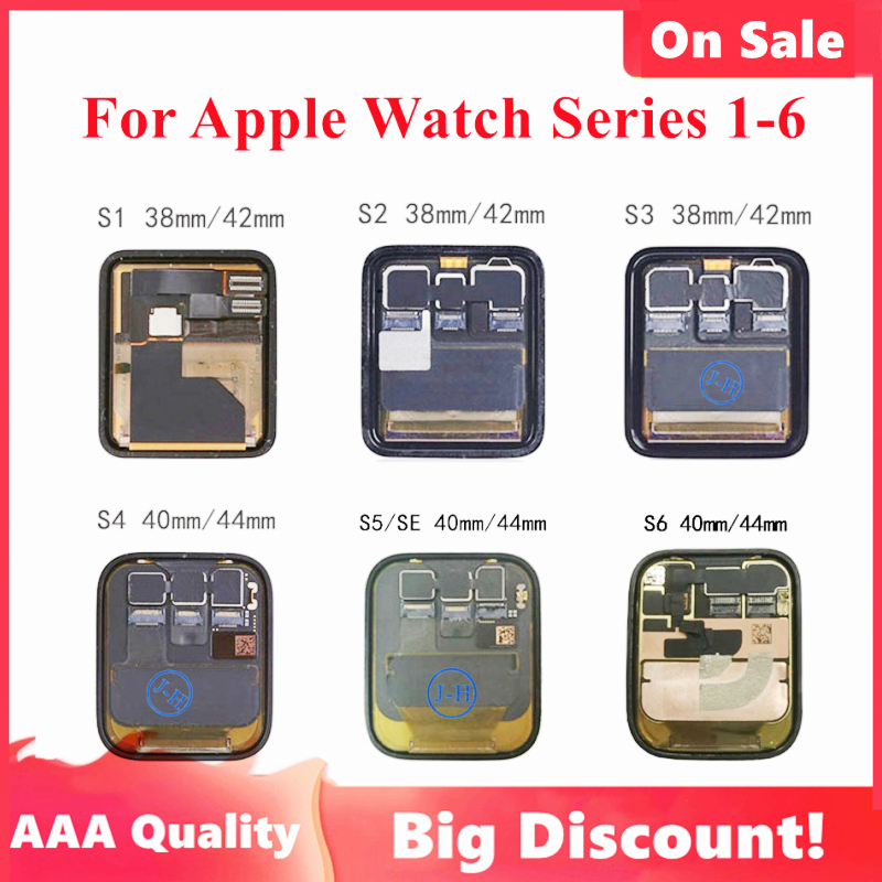 Ã‰cran tactile LCD de remplacement, 38MM 40MM 45MM, pour Apple Watch sÃ©rie S1 S2 S3 S4 S5 S6, Original n° 1