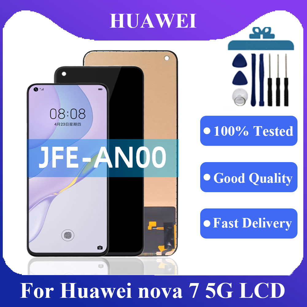 TFT 6.53 pouces pour Huawei Nova 7 5G LCD Ã©cran tactile HÃ©bergements eur d'Ã©cran pour JEF-AN00 JEF-NX9 JEF-AN20 remplacement n° 1