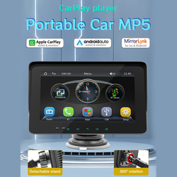 Lecteur multimÃ©dia MP5 de voiture pour Carplay Android Auto, radio FM stÃ©rÃ©o BT, aide Ã  la marche arriÃ¨re, tÃ©lÃ©commande au volant, 7 pouces small picture n° 2