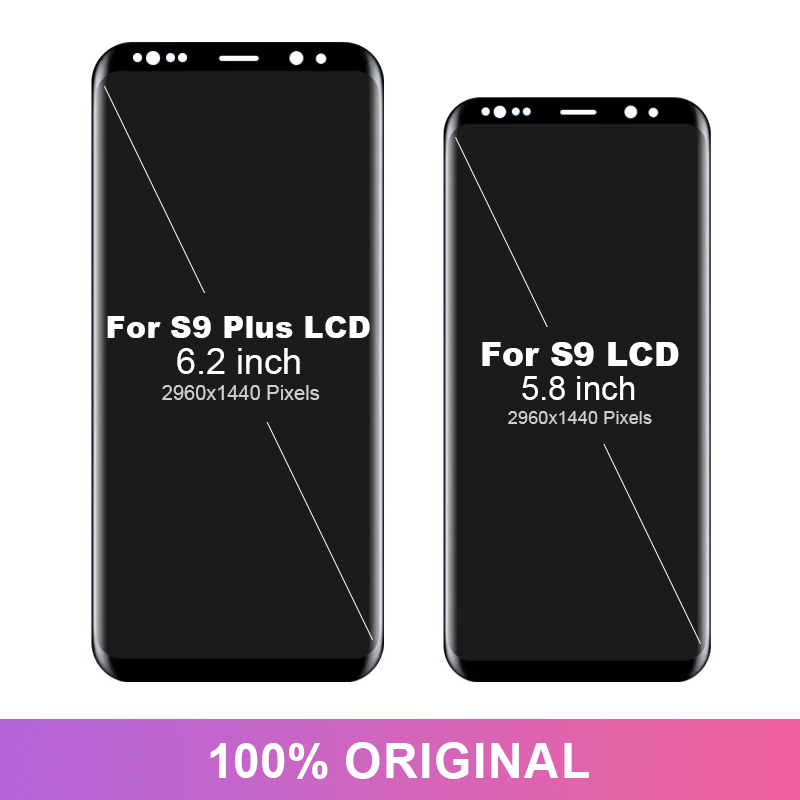 SUPolLAMOLED-Ã‰cran tactile LCD de remplacement avec chÃ¢ssis, sans brÃ»lure ni ombre, pour Samsung S9 Plus, 100% original n° 3