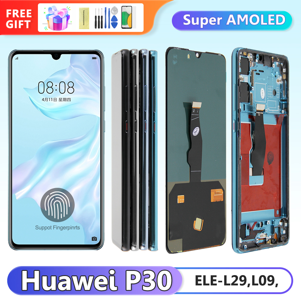 Bloc Ã©cran tactile Lcd avec chÃ¢ssis, 6.1 pouces, pour Huawei P30 ELE-L29 ELE-L09 n° 1