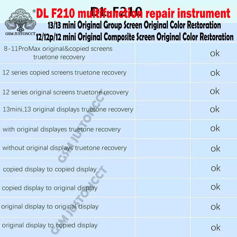 DL F210-Programmeur de rÃ©cupÃ©ration True Tone, copie originale, Ã©cran dominant, outils de rÃ©paration de documents originaux, iPhone 7P 8 XS 11 12 13 n° 6