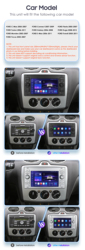 Lecteur de limitation d'autoradio Android pour Ford, Kuga Mondeo, ATIC Focus, allergique C, S Max, GPS, Carplay, Auto, 7862 small picture n° 2