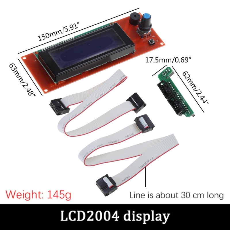 Adaptateur de contrÃ´leur Reprap pour imprimante 3D, Ã©cran LCD, rampes Reprap 2023, technologie de contrÃ´le LCD, carte mÃ¨re 2004, 12864, 2004, nouveau, 1.4 n° 6