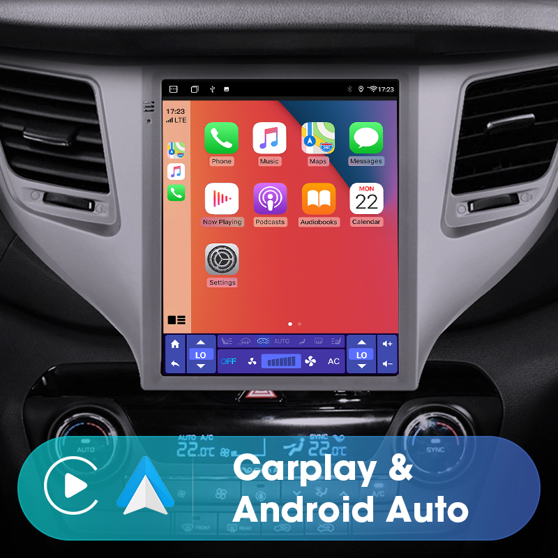 Autoradio Android 11, Navigation GPS, RDS Carplay, StÃ©rÃ©o, Ã‰cran PartagÃ©, Lecteur VidÃ©o, 2 Din, Limitation, pour Hyundai 3. 3 Son 2015-2018 n° 4