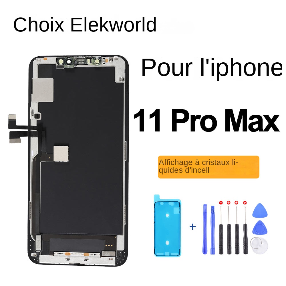 Elekworld â€“ ensemble Ã©cran tactile LCD 3D incell, sans Pixel mort, pour iPhone 11 Pro Max n° 1