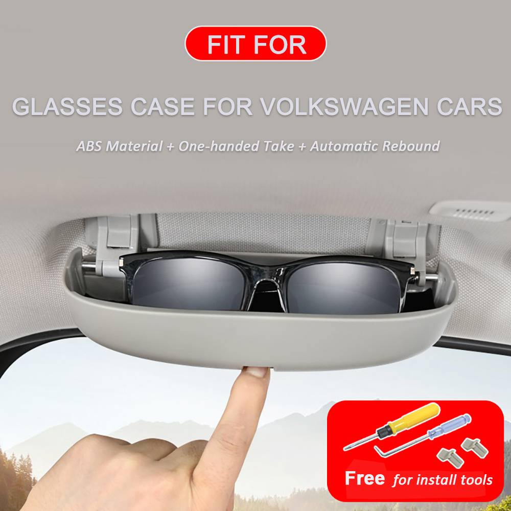 Boîte de support de lunettes de soleil de voiture, étui à lunettes pour Volkswagen, VW Touareg, 2018, 2019, 2020, 2021, 2022, boîte de rangement pour lunettes, accessoires n° 4
