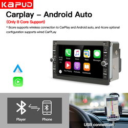 Kapud-Lecteur autoradio Android 10, 7 pouces, limitation CarPlay, pour VW PASSAT B5 MK4 MK5 SHARAN Jetta Bora Polo NATO SPORT T5 CITI CHICO small picture n° 3