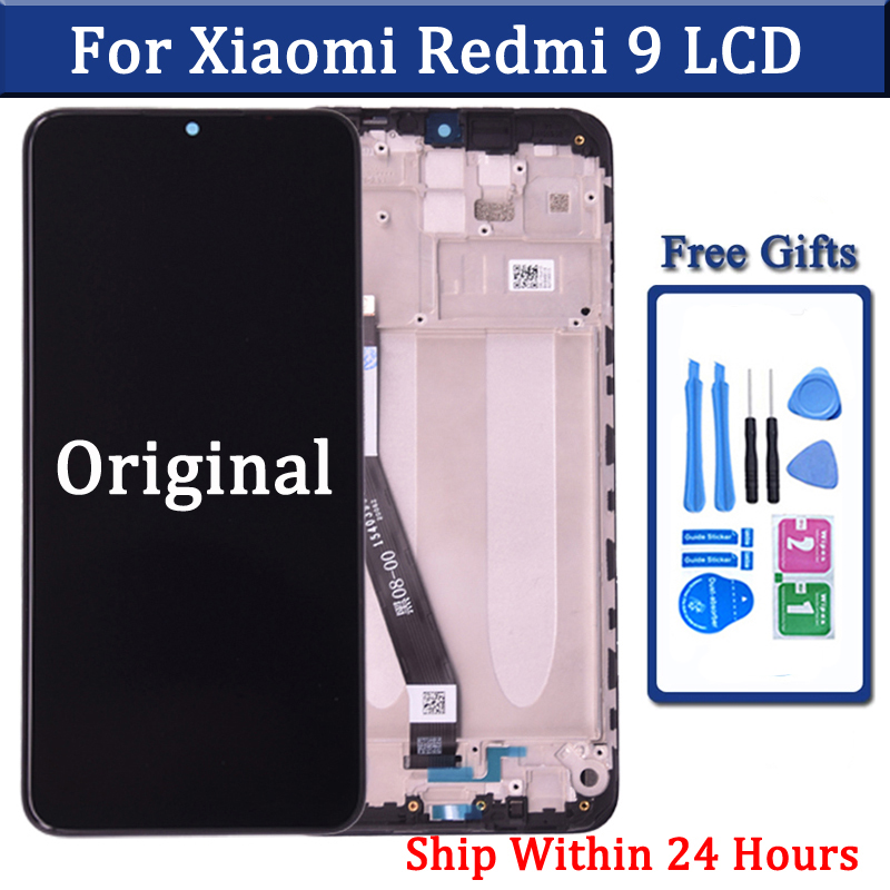 Panneau de HÃ©bergements eur d'Ã©cran tactile LCD pour Xiaomi Redmi 9, piÃ¨ces de tÃ©lÃ©phone d'assemblage de remplacement d'affichage d'origine, M2004J19G, M2004J19C n° 1