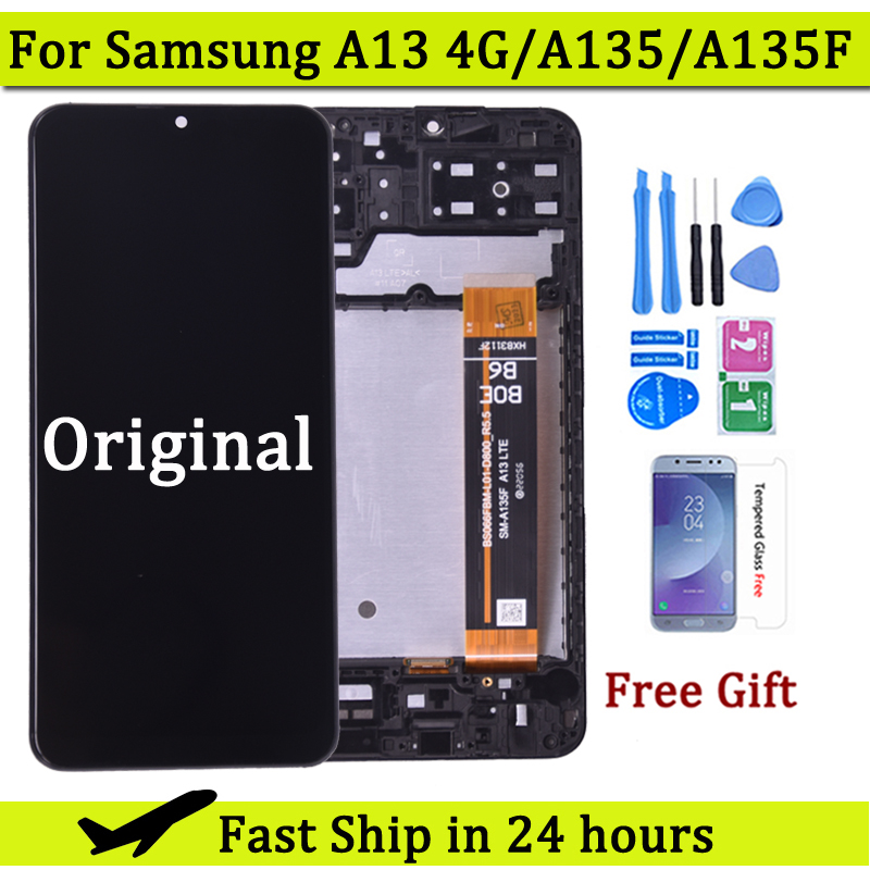 Ã‰cran tactile LCD 4G pour Samsung Galaxy A13, original, 6.6, A135, A135F, A135U, A135U1 n° 1