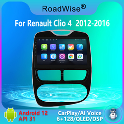 Roadwise-Autoradio Android Carplay pour Renault Clio 3, 4 ZOE, 2012, 2013, 2014, 2015, Limitation, 4G, Wifi, DVD, 2 Din, GPS Autoradio