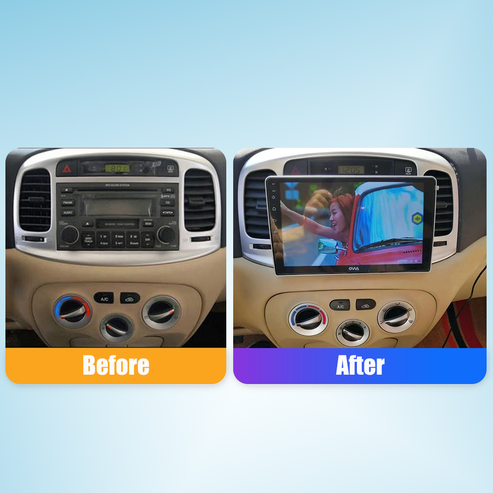 Autoradio 10.33 , Android, Octa Core, DVD, Navigation GPS, QLED, lecteur Carplay, 2din, pour voiture HYUNDAI Accent (2008-11) n° 3