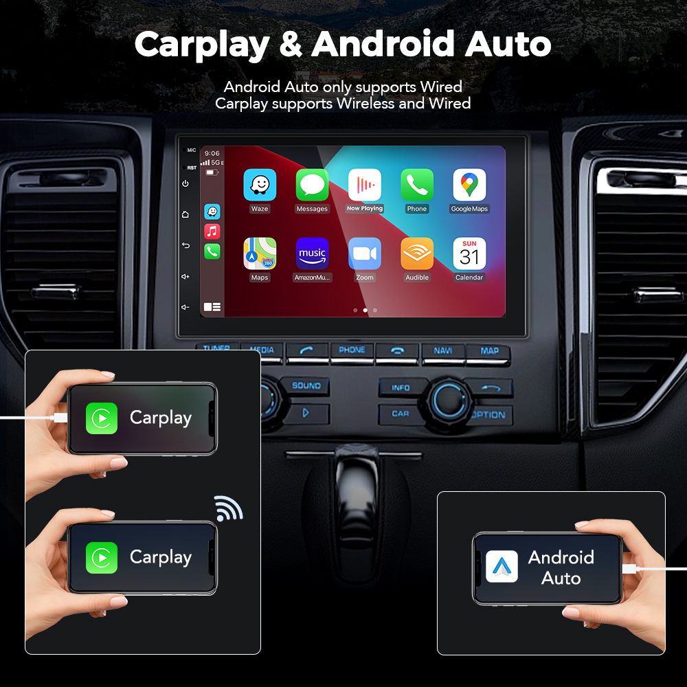 Autoradio Universel Android 11 avec Limitation 2 Din, Lecteur VidÃ©o, Carplay, 7 Pouces, Navigation, StÃ©rÃ©o n° 2