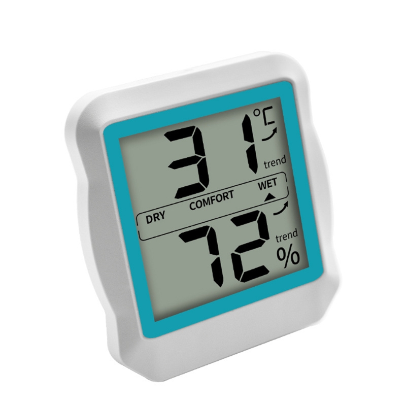 HygromÃ¨tre thermomÃ¨tre numÃ©rique Ã  Ã©cran LCD avec mÃ¨tre d'humiditÃ© de la tempÃ©rature de la corde n° 1