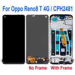 PiÃ¨ces d'assemblage de HÃ©bergements eur d'Ã©cran tactile d'affichage Ã  cristaux liquides, AMOLED d'origine pour Oppo Reno8 T, 4G, 5G, CPH2481, CPH2505 small picture n° 3