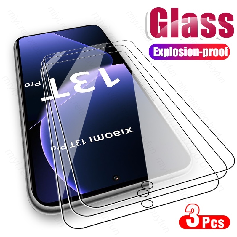 Film de protection d'Ã©cran en verre trempÃ© pour Xiaomi Mi 13 T Pro, 5G, couverture complÃ¨te, 3 piÃ¨ces n° 1