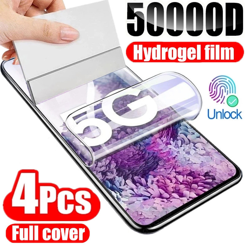 Film hydrogel pour Samsung Galaxy S20 S22 S21 Ultra S10 S9 S8 Plus FE, protecteurs d'Ã©cran pour Samsung Note 20 10 9 8 Plus S23U, 4 piÃ¨ces n° 1