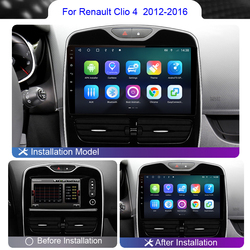 Roadwise-Autoradio Android Carplay pour Renault Clio 3, 4 ZOE, 2012, 2013, 2014, 2015, Limitation, 4G, Wifi, DVD, 2 Din, GPS Autoradio small picture n° 2