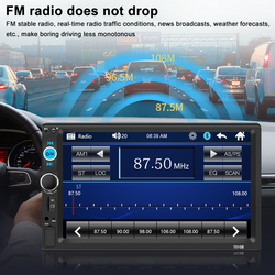 Autoradio avec Ã‰cran Tactile et Lecteur de Limitation, MP5, Bluetooth, USB, TF, FM, CamÃ©ra, 2 Din, 7 Pouces HD small picture n° 6