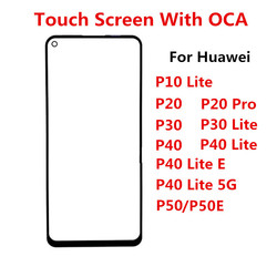 Ã‰cran extÃ©rieur pour Huawei P50 P10 P20 Pro P30 P40 Lite E 4G 5G, Ã©cran tactile avant LCD, couvercle en verre, rÃ©paration, piÃ¨ce de rechange OCA small picture n° 1