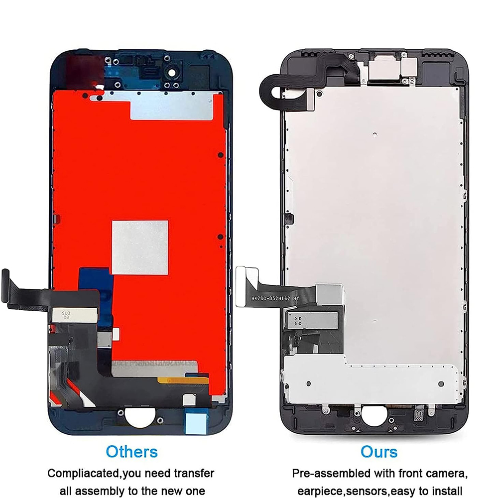 Bloc Ã©cran tactile LCD de remplacement, avec camÃ©ra frontale et rÃ©cepteur de tÃ©lÃ©phone, pour iPhone 8 7 6S 6 Plus n° 2