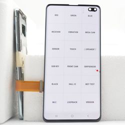 Ã‰cran LCD AMOLED d'origine de 6,4 pouces pour Samsung Galaxy S10 plus avec cadre noir SM-G975 G975FD Ensemble de numÃ©riseur d'Ã©cran tactile LCD small picture n° 3