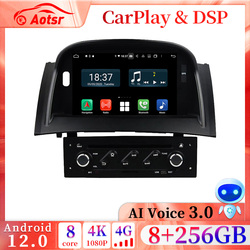 Aotsr-Autoradio Android 12.0, Carplay, Navigation GPS, WIFI, DVD, Lecteur VidÃ©o, 2 Din, Limitation, Renault Megane 2, 2002 - 2009