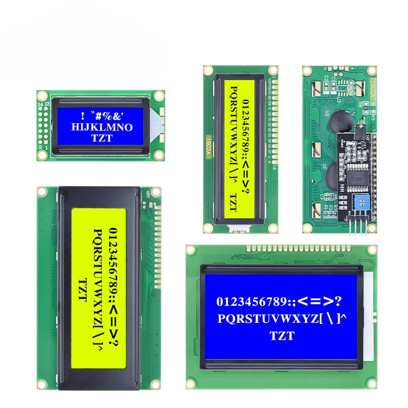 Ã‰cran LCD Tech bleu et vert pour Ardu37, interface d'affichage, Rick UNO, R3 Mega2560, PCF8574T, IIC, I2C, 0802, 1602, 2004, 12864 n° 1