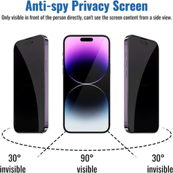 Protecteur d'Ã©cran anti-espion pour Apple, verre guatÃ©maltÃ¨que, film de confidentialitÃ©, iPhone 15, 14, 11 Pro, XS Max, X, 13, 12 Mini, Poly, 8 Plus, SE, 2022, 1 Ã  5 piÃ¨ces small picture n° 2