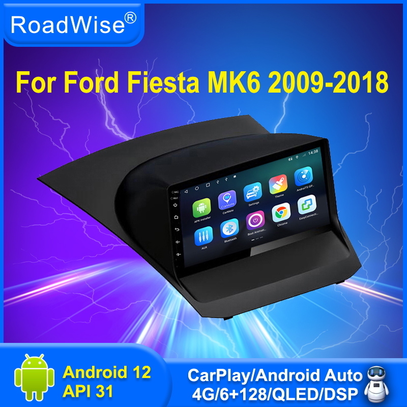 Roadwise-Android Auto Radio Limitation First, Carplay pour Ford Fi.C. MK6, 2009-2016, 2017, 4G, Wifi, DVD, GPS, 2Din, Autrejection Bones n° 1