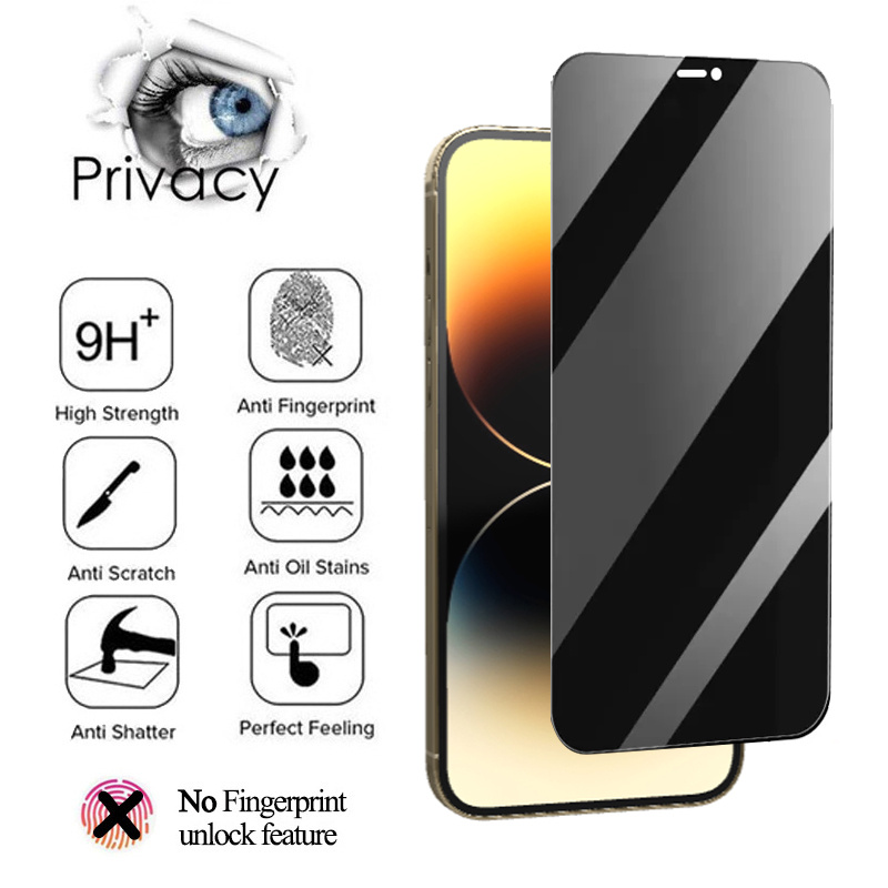 iPhone 15 14 pro verre trempÃ© de confidentialitÃ© pour iphone 15 14 13 12 11 pro max iphone14 iphone13 iphone12 iphone 15 pro verre trempe accessoires de protection d'Ã©cran anti espion iphone 14pro n° 2