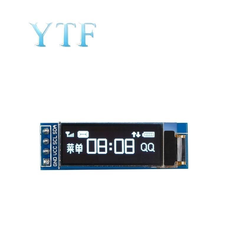 Ã‰cran LCD OLED blanc et bleu, technologie d'affichage, 0.91 pouces, 128x32, 128, 32, I2C, interface IIC, sÃ©rie, 0.91, 12832 SSD1306 n° 5