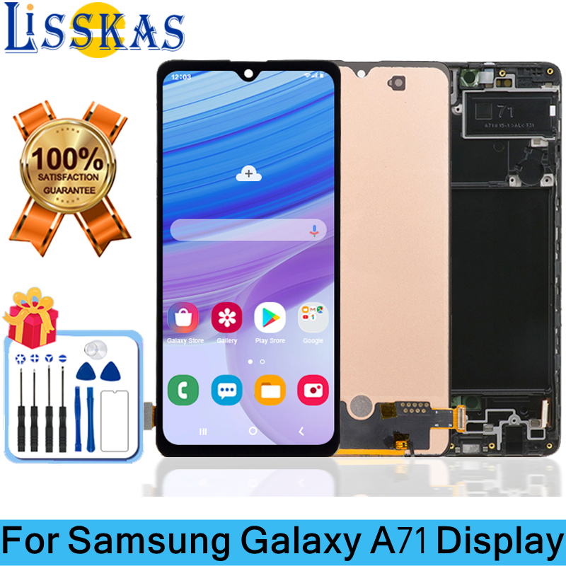 Bloc Ã©cran tactile LCD de remplacement, pour Samsung Galaxy A71 A715 A715F A715W A715X, original n° 1