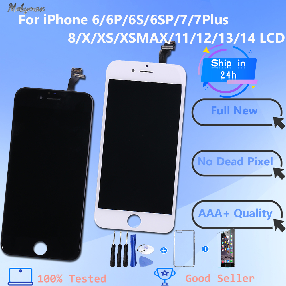 NumÃ©riseur d'Ã©cran tactile LCD OLED avec cadeaux, remplacement de l'assemblage, iPhone X XS XSMAX 6 6S 7 8 11 12 13, qualitÃ© n° 1