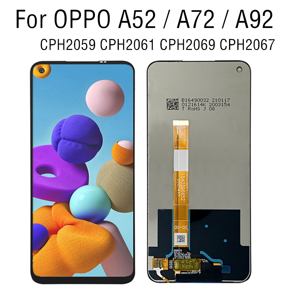 Ensemble Ã©cran tactile LCD, 6.5 pouces, pour Oppo A92, A72, 4G, A52, CPH2059, CPH2061, CPH2069, CPH2067 n° 1