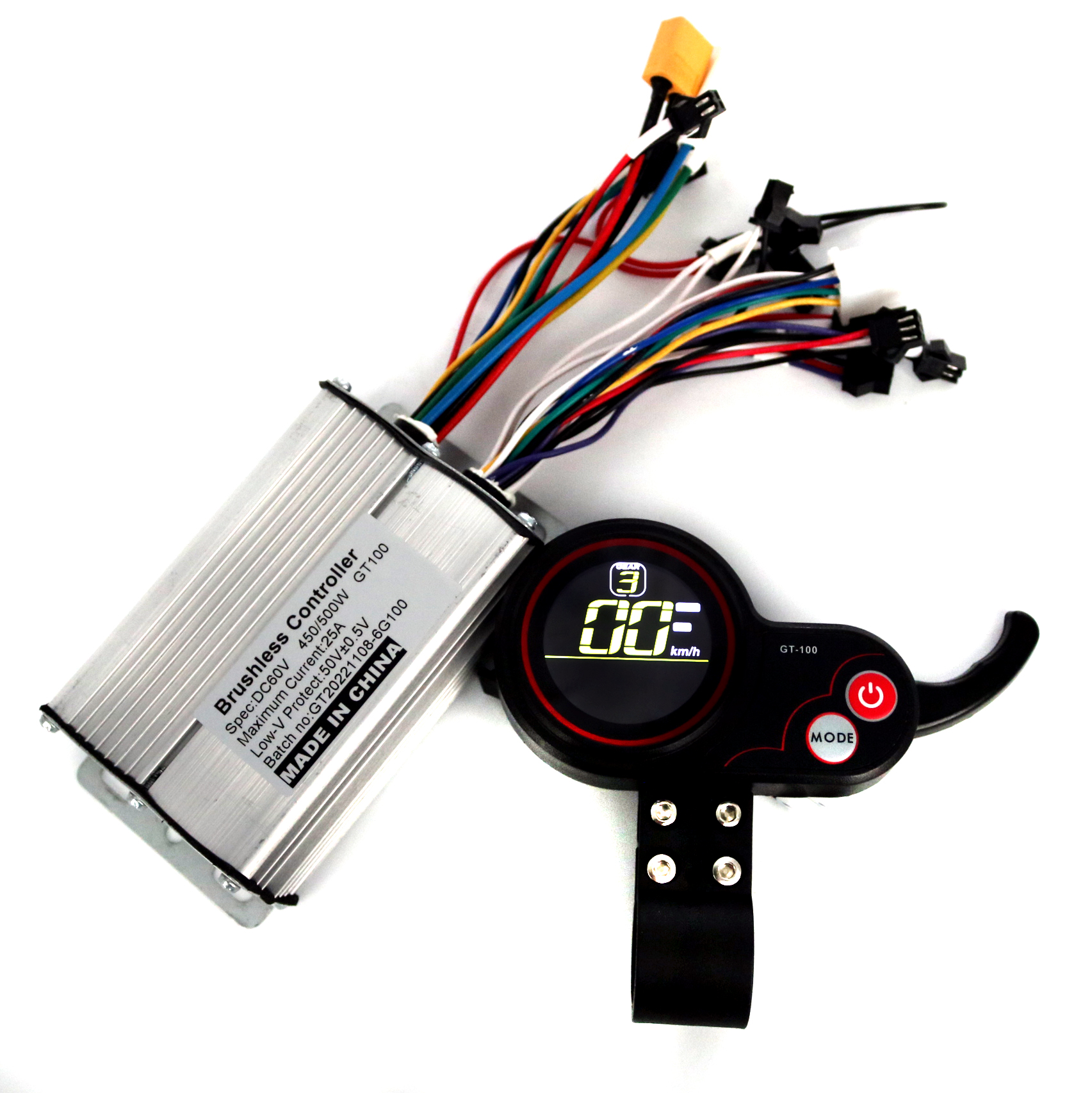 ContrÃ´leur de scooter Ã©lectrique BLDC GREENSmen Six Mosfet, Ã©cran LCD GT-100, 36V, 48V, 60V, 450 W, 500W, un ensemble n° 3