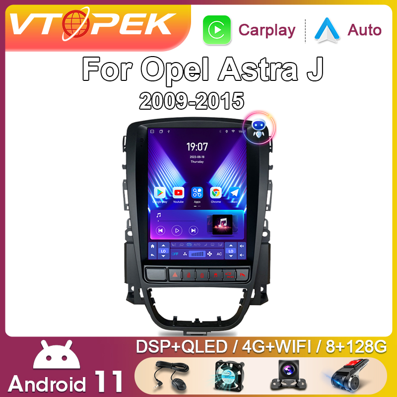 Vtopek-Autoradio Android pour Opel Cascada Astra J, Buick Excelle 2009-2015, Lecteur de Limitation, Navigation Carplay, Auto Stereo, 2 Din n° 1